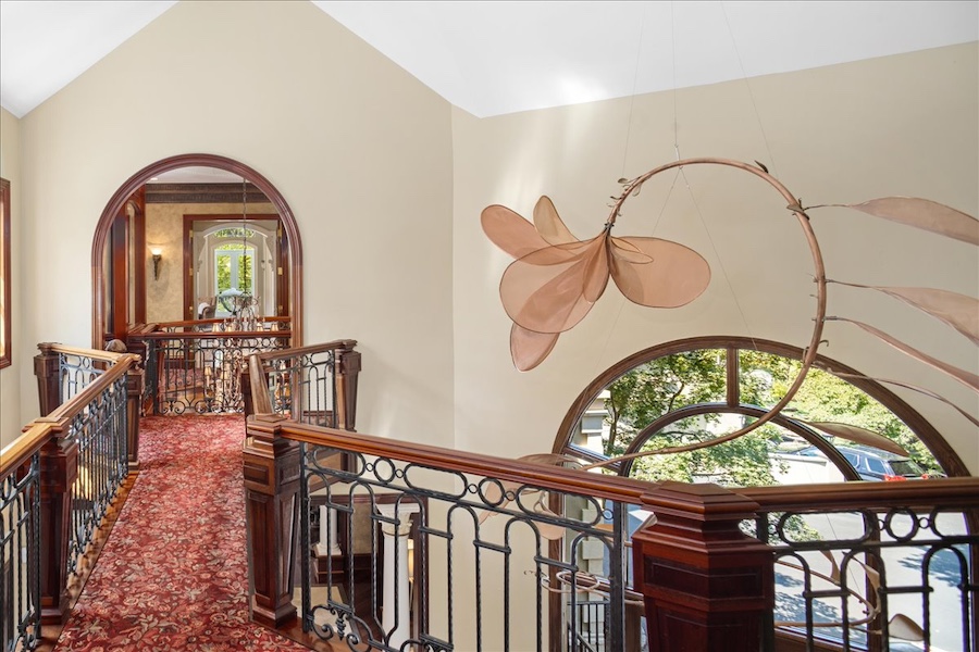 house for sale pipersville hilltop mansion rear foyer