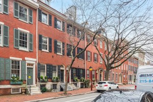 house for sale society hill renewed federal townhouse exterior front