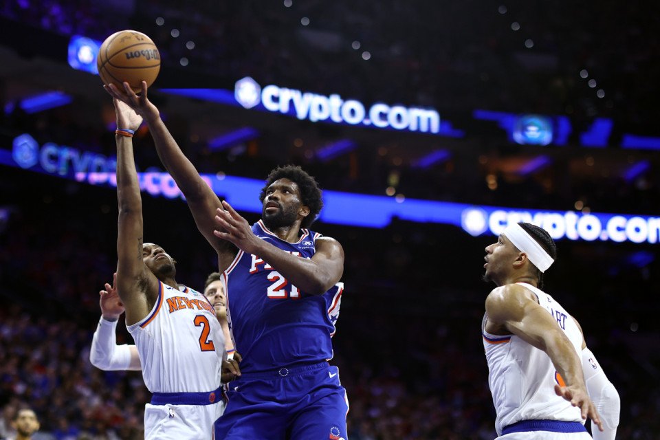 sixers knicks joel embiid 76ers philly sports