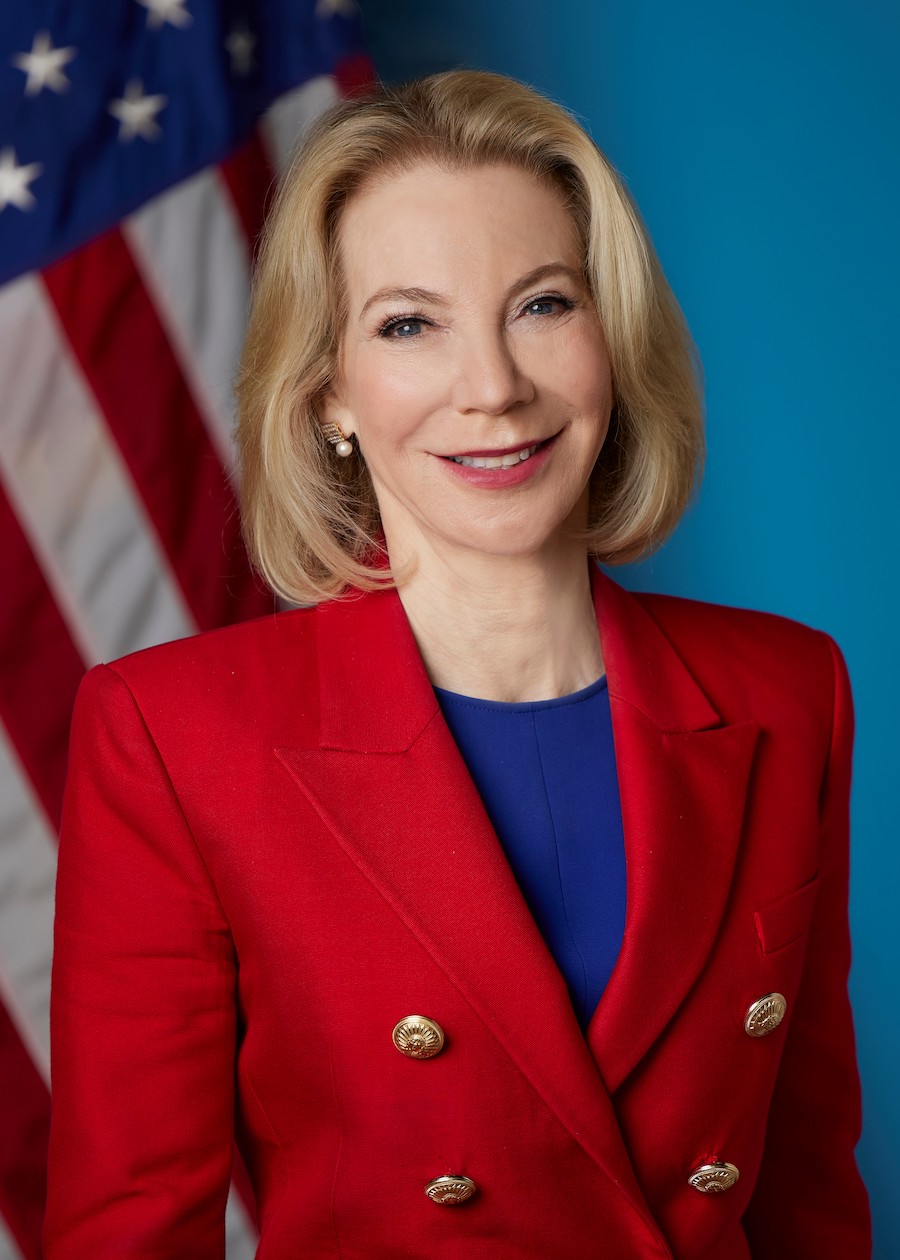 Former University of Pennsylvania president Amy Gutmann in her official United States Department of State photo 