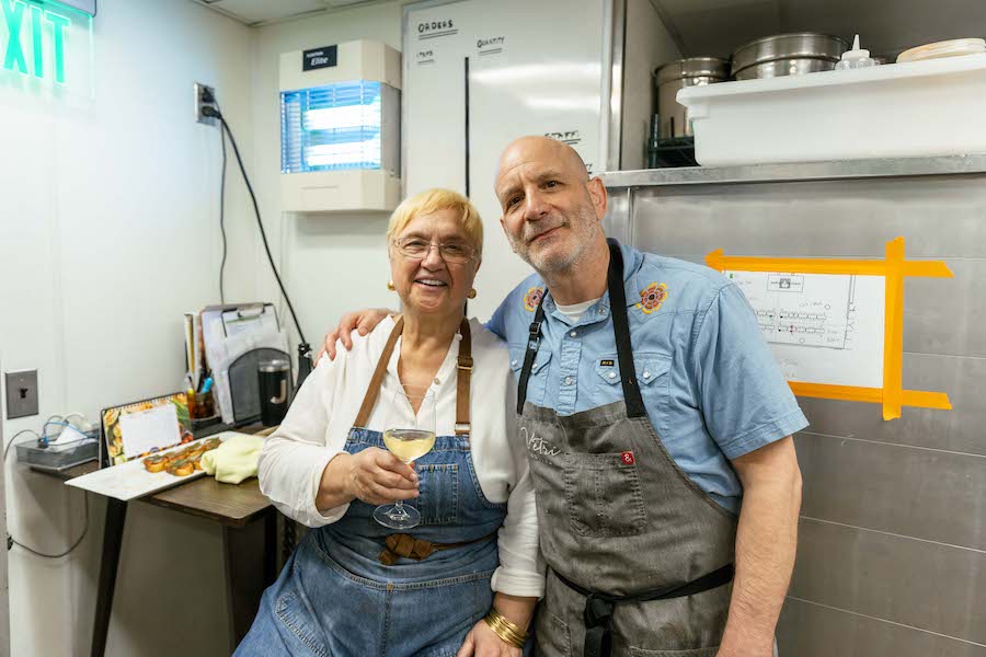 Lidia Bastianich with Marc Vetri