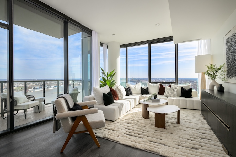 penthouse apartment living room