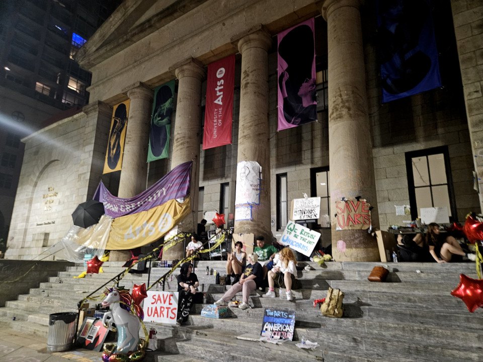 uarts university of the arts closing protest