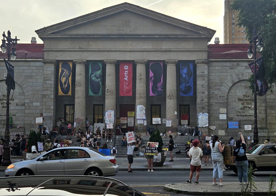 uarts university of the arts closing protest