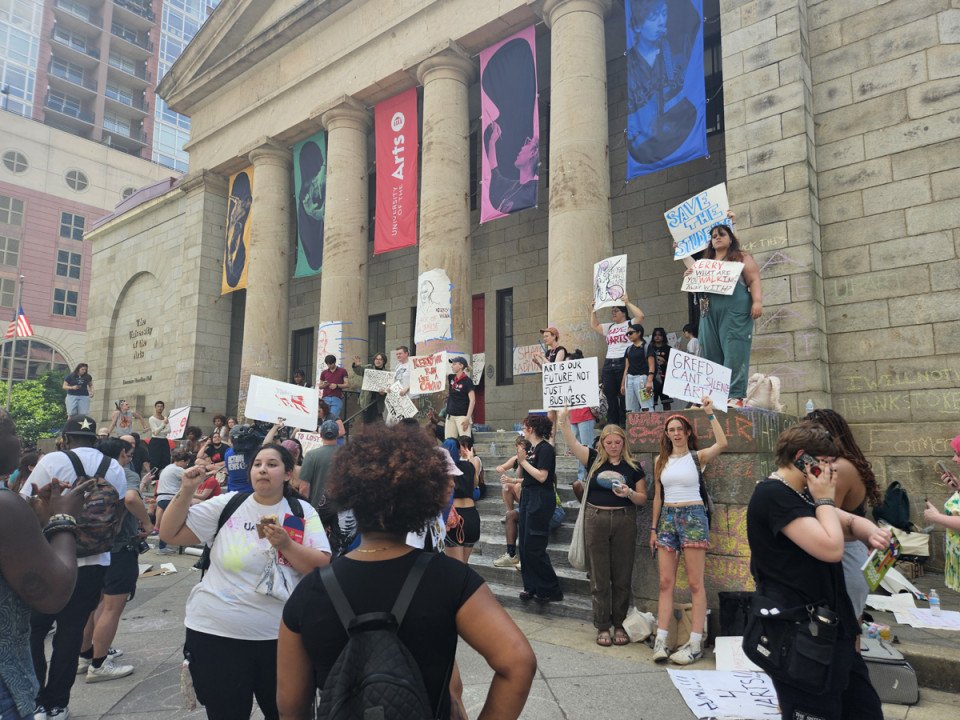 uarts university of the arts closing protest