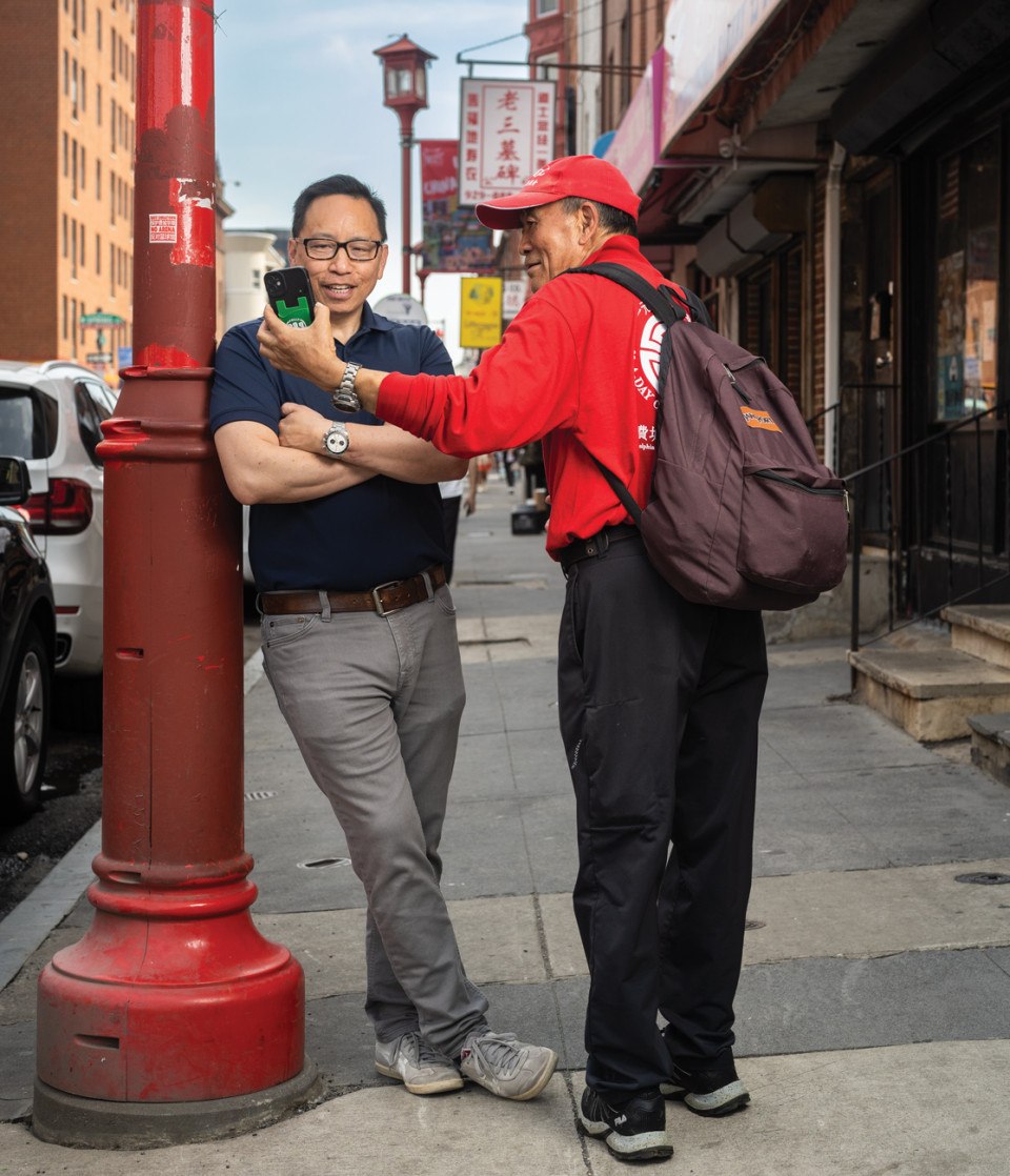 John Chin in the Chinatown section of Philadelphia