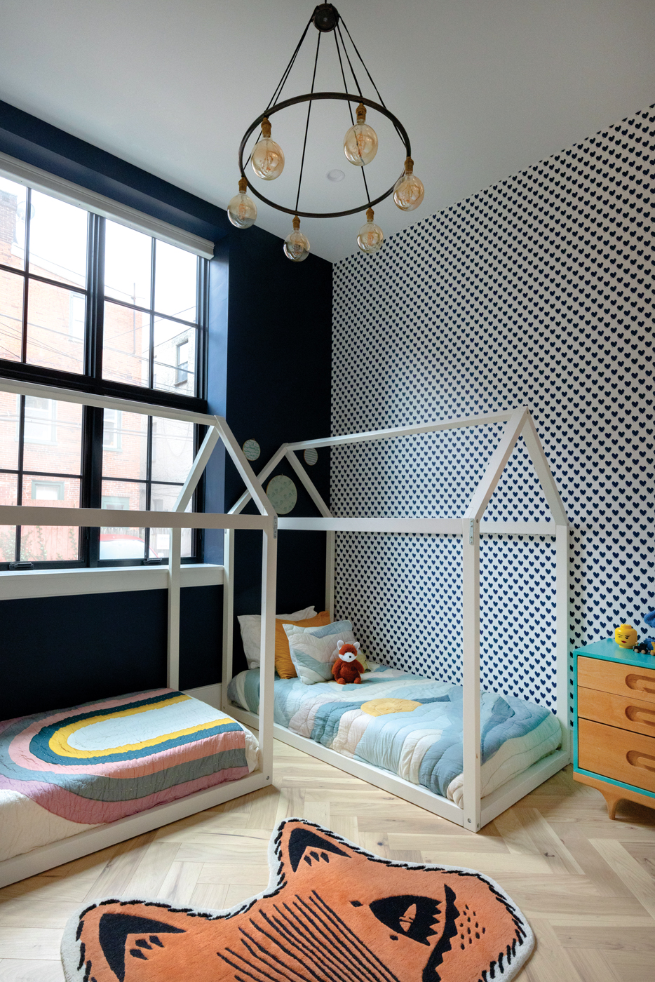 kid's bedroom Fairmount carriage house renovation