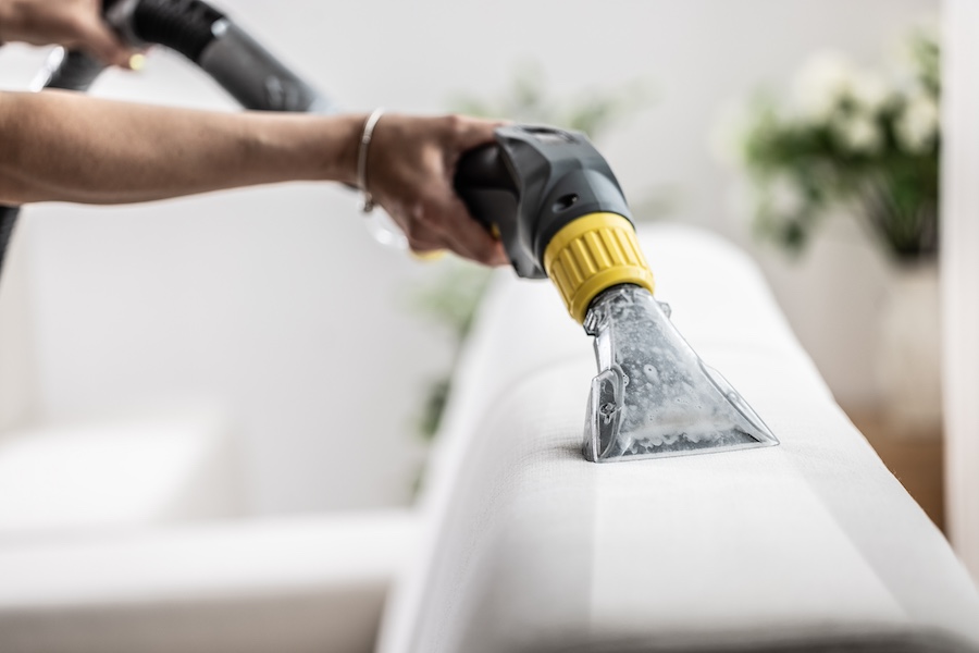 preparing your house for sale deep cleaning of a sofa