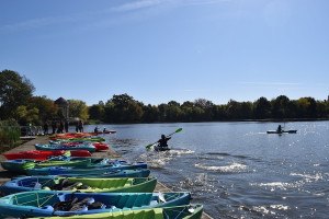 kayaking on the fdr park lake