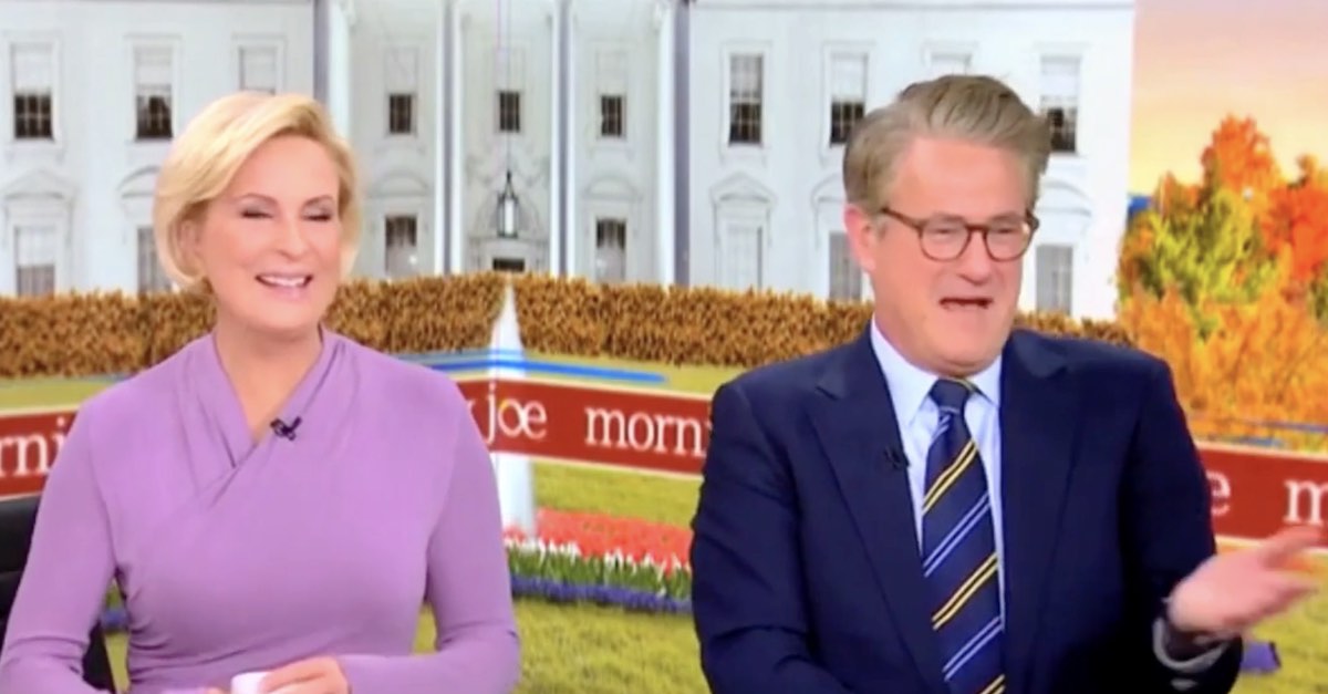 MSNBC co-hosts Mika Brzezinski and Joe Scarborough awkwardly joking about their job future on Wednesday morning after learning of the new Comcast plan 