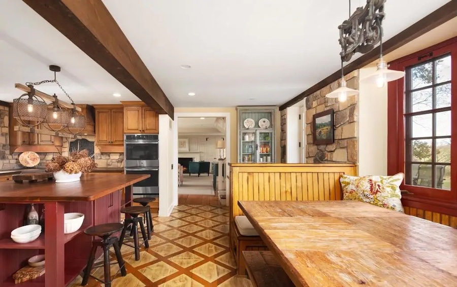 kitchen and dining area