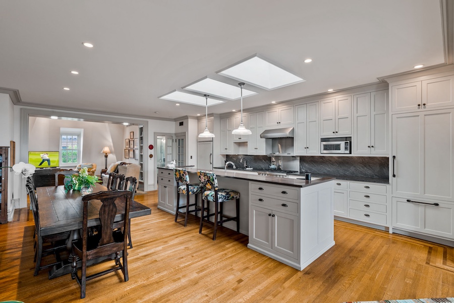 kitchen and dining room