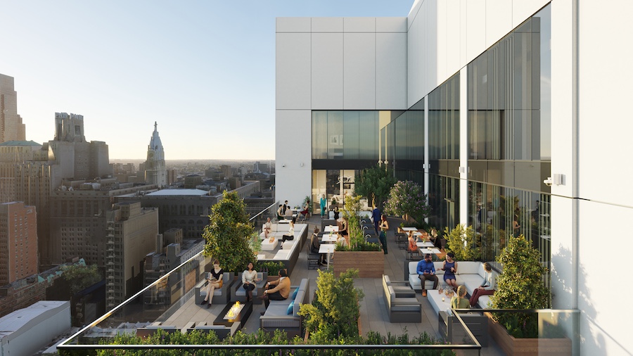 210 south 12th roof terrace