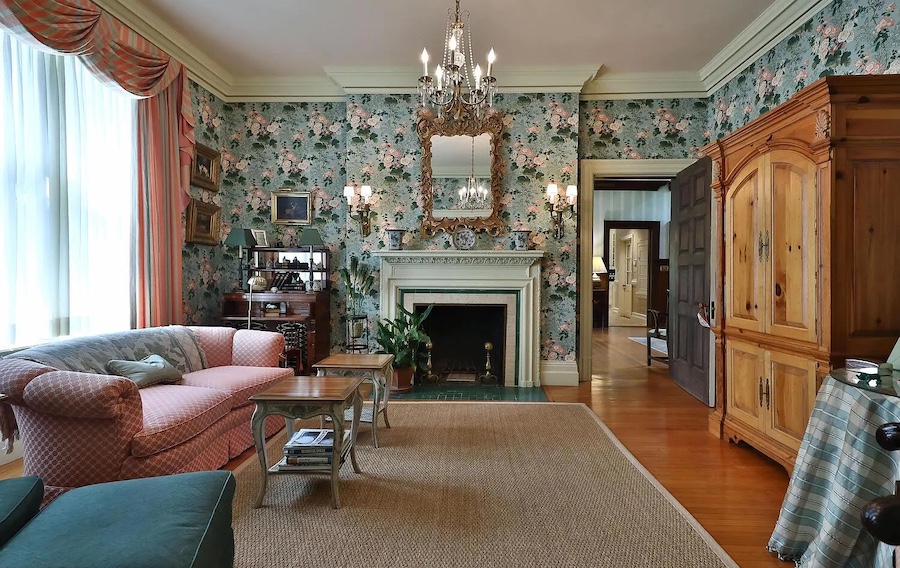 house for sale chestnut hill jacobean revival sitting room