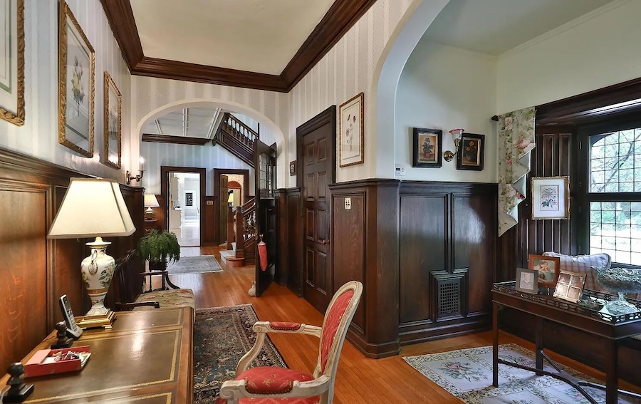 hallway and sitting area