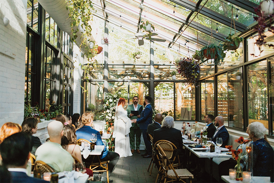 springtime Osteria wedding