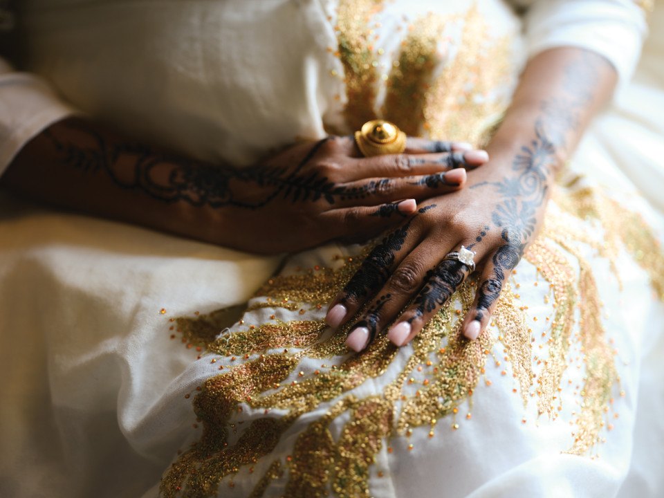 henna and jewelry