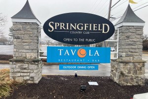 The subject of the lawsuit is Tavola, the restaurant at Springfield Country Club in Delco.