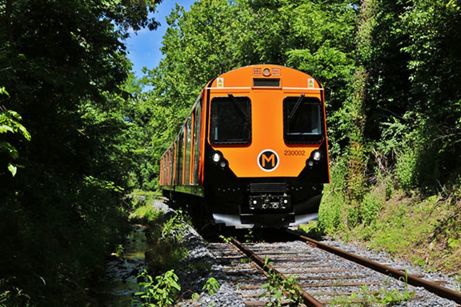 pop-up metro trainset