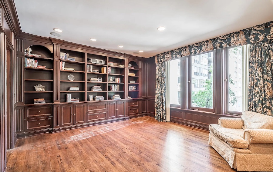 house for sale rittenhouse square modern classic townhouse den