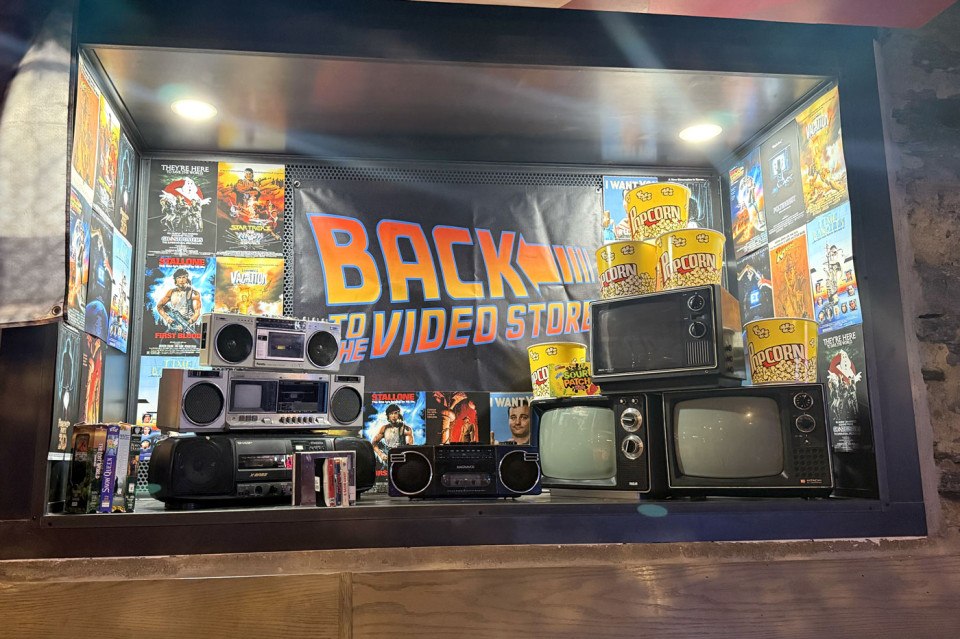 90s video store pop-up bar back 2 the video store
