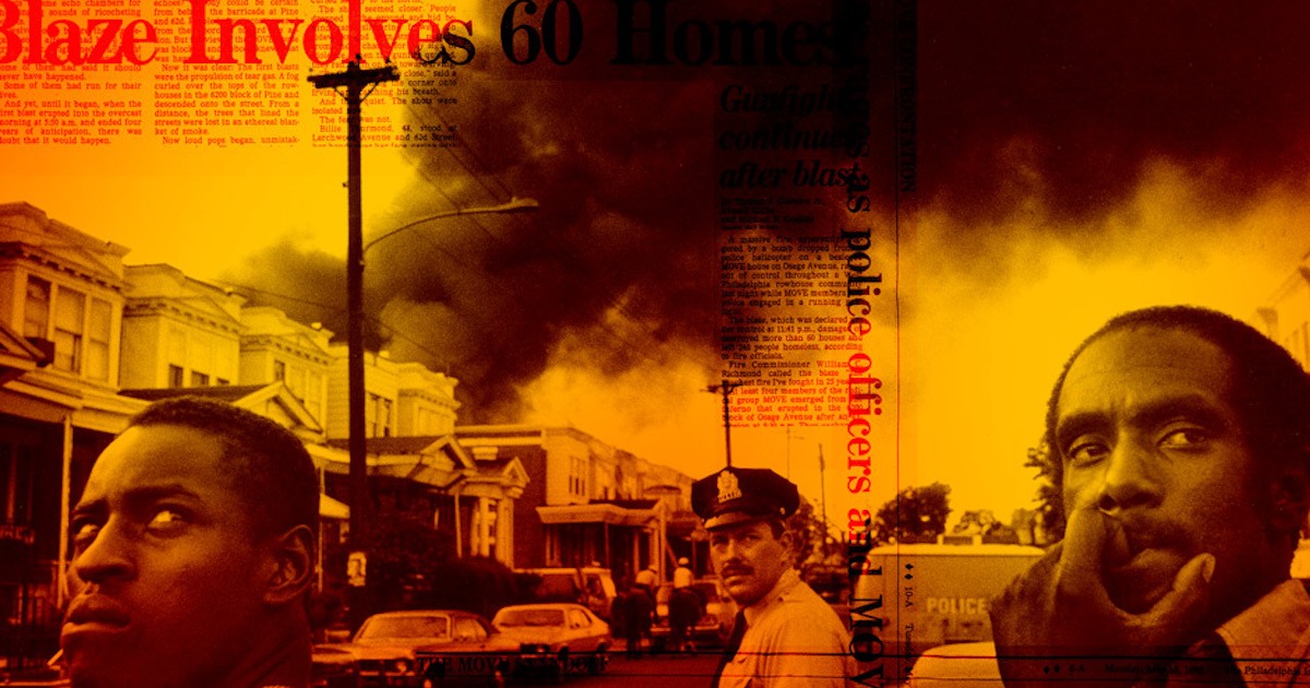 A photo from the 1985 MOVE bombing by Tom Gralish/Philadelphia Inquirer
