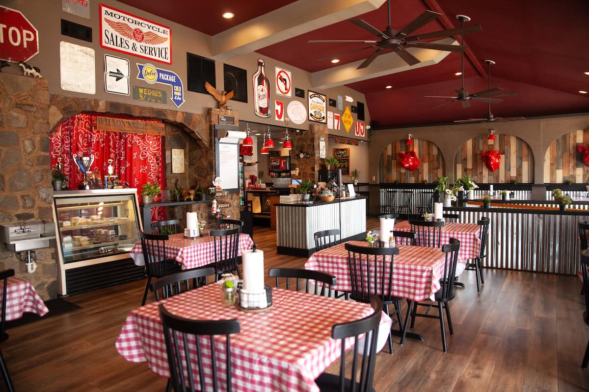 The dining room at Wilson's Secret Sauce in Upper Darby after Gordon Ramsay's visit for Gordon Ramsay's Secret Service
