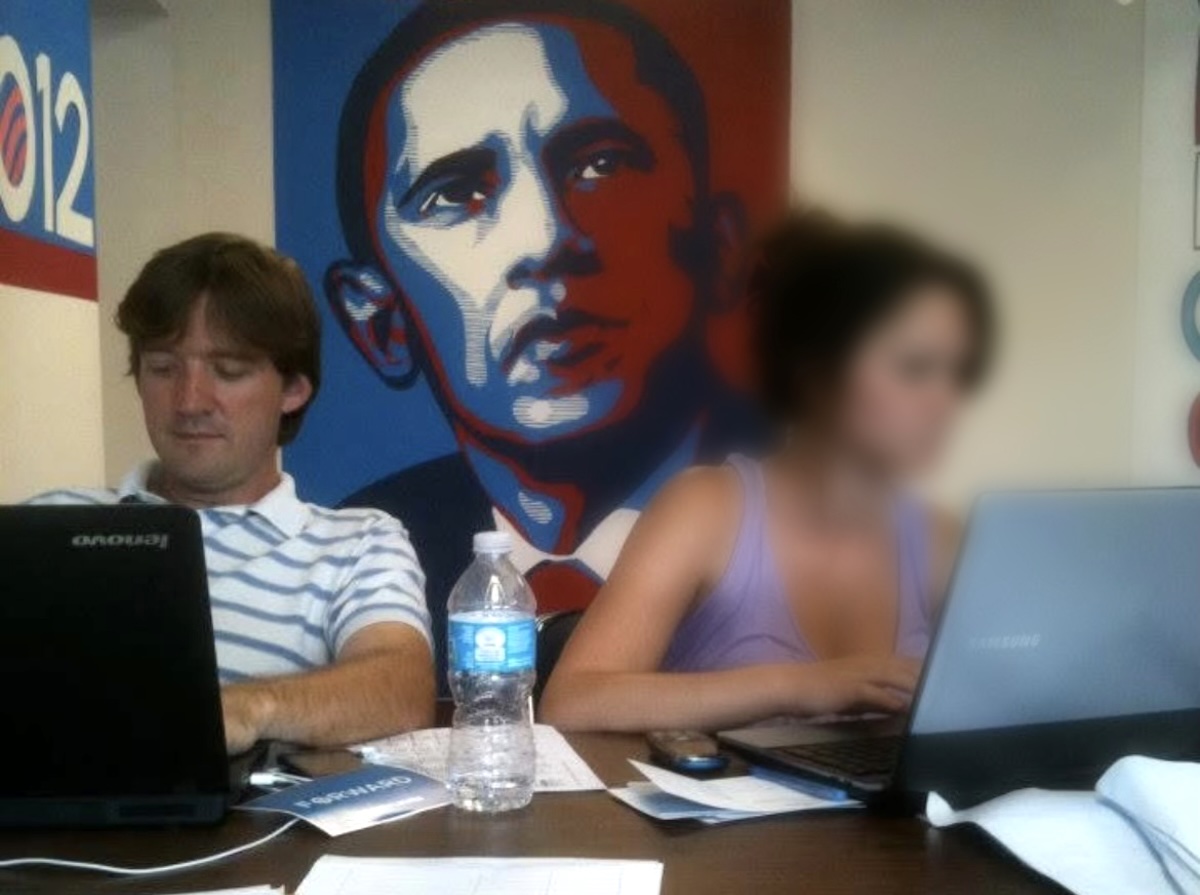 Former Barack Obama campaign organizer Brendan Killackey and the young woman he allegedly groomed and sexually assaulted when she was a 16-year-old campaign volunteer