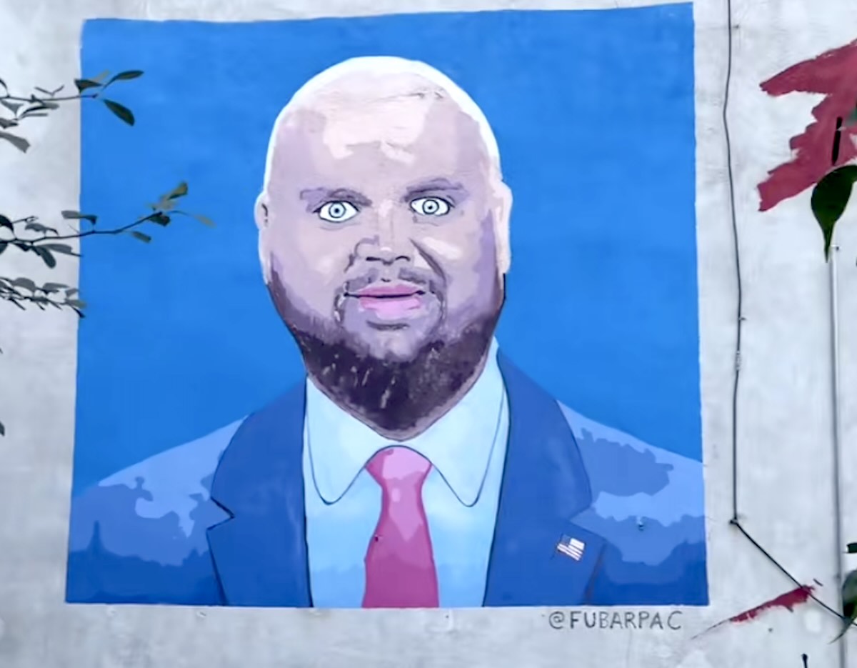 The new JD Vance mural in the Fishtown neighborhood of Philadelphia