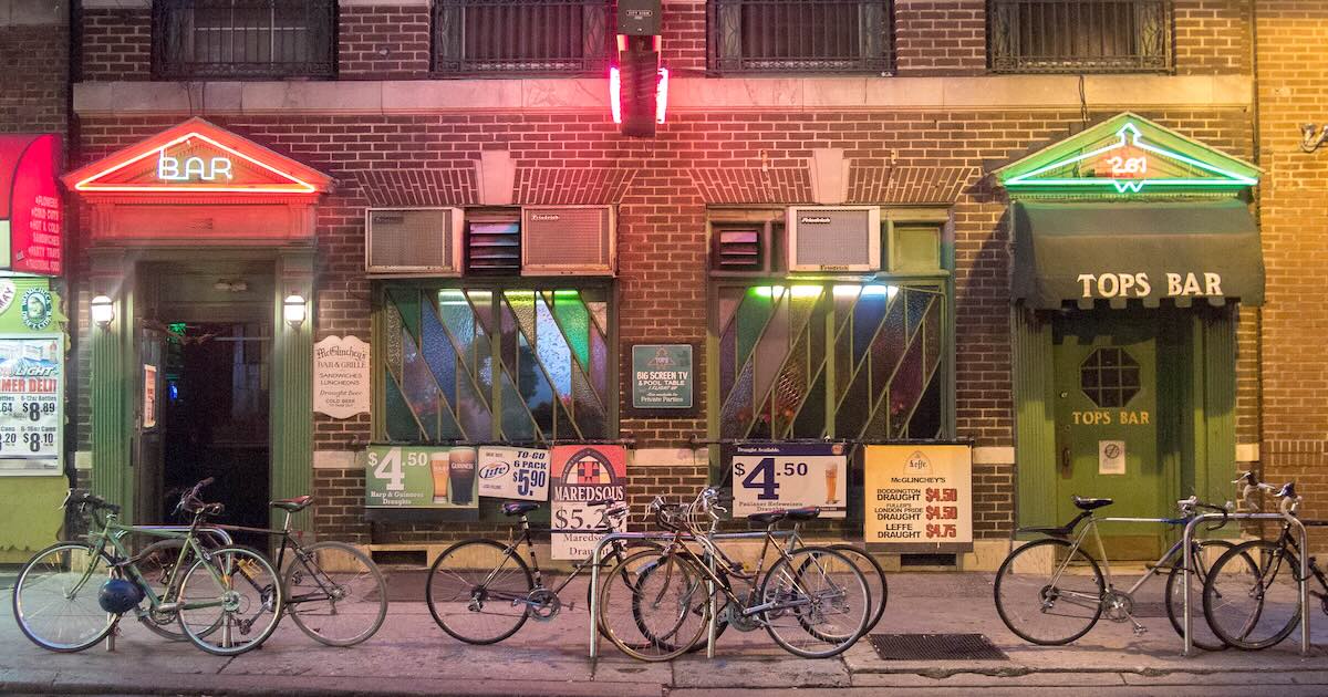 The Philadelphia dive bar McGlinchey's, which is closing on Friday.