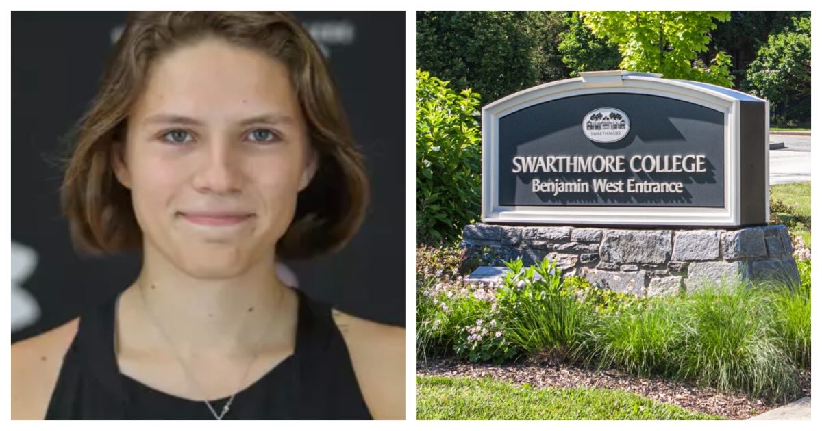 Transgender runner Evie Parts, who has filed a federal lawsuit against Swarthmore College and the NCAA