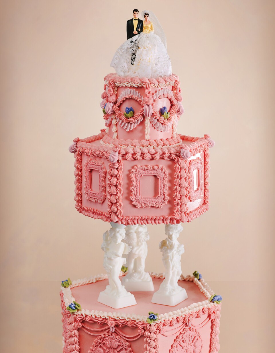 vintage wedding cake