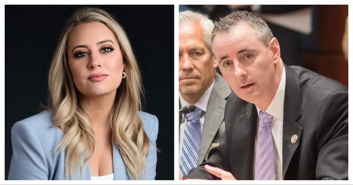 Fox News reporter Jacqui Heinrich and United States Congressman Brian Fitzpatrick