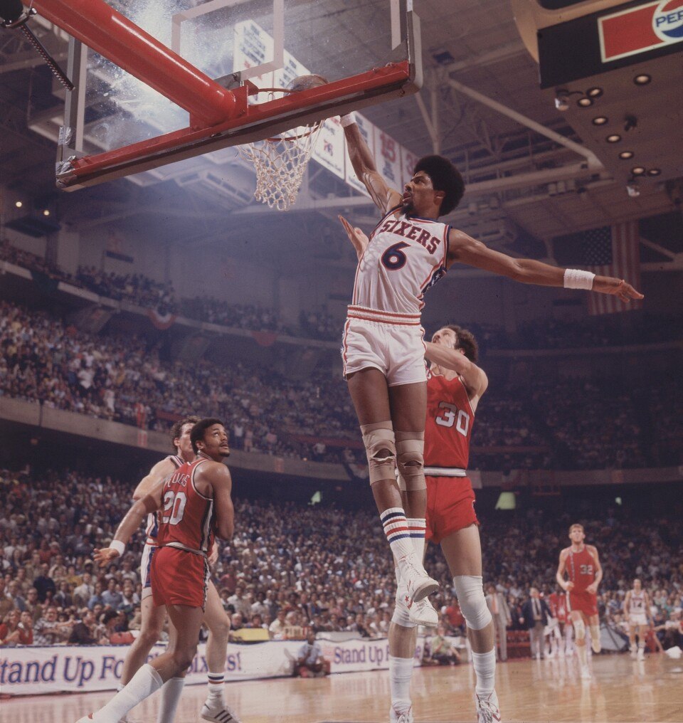 sixers dr. j julius erving 76ers