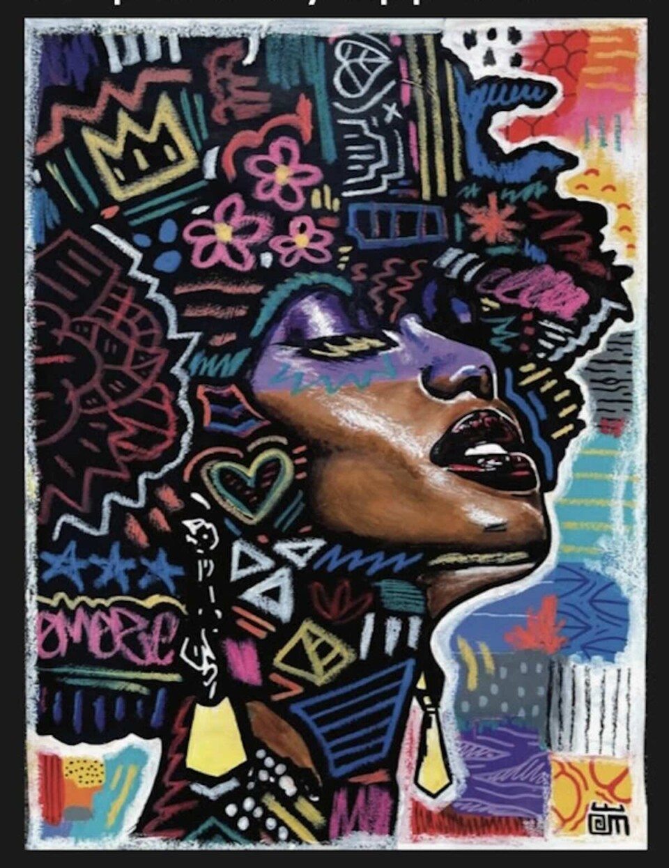 This work by international artist Alloyius Mcilwaine is one of the highlights of First Friday in Philadelphia