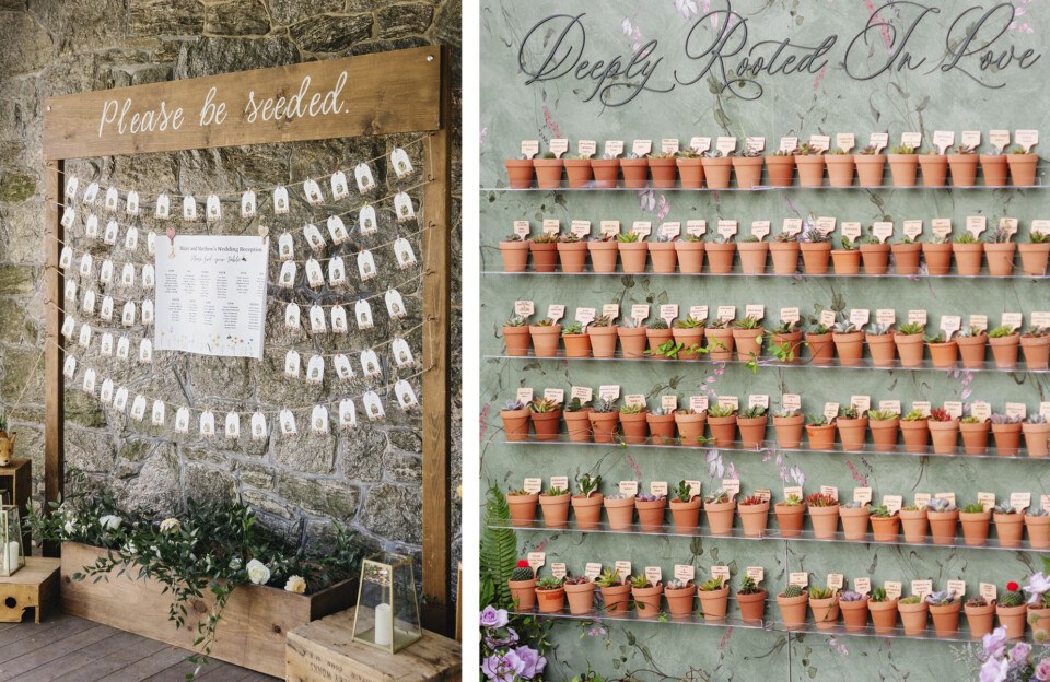 plant inspired wedding decor