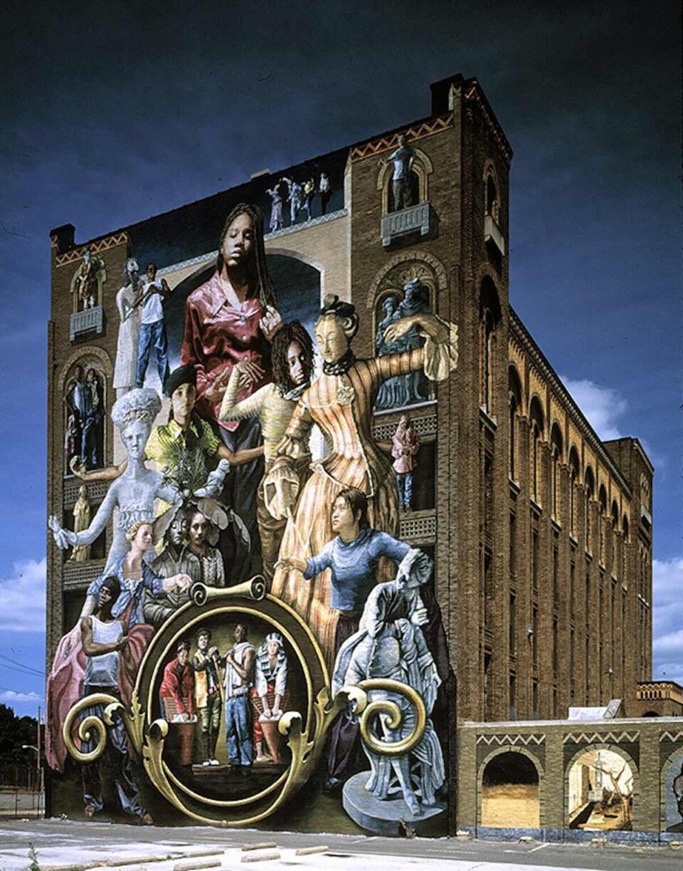 The Common Threads mural by Meg Saligman