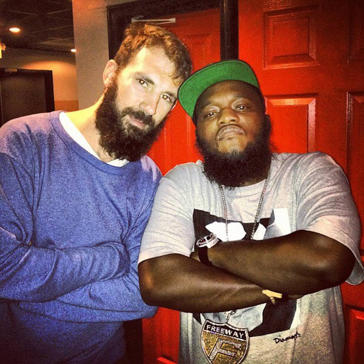 Sean Agnew with Philly rapper Freeway