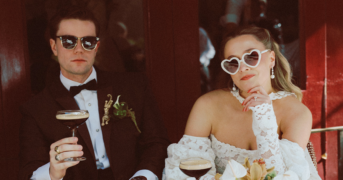 Olympian Justin Best’s Water Works Wedding Captivated With Old Hollywood Glamour