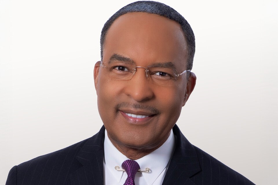 Ukee Washington is approaching 40 years on CBS 3. / Photography courtesy of CBS