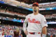 Bryce Harper at the Home-Run Derby in Philadelphia, the day before the All-Star Game, as a controversy swirls around him and the gambling app FanDuel, as covered by the Inquirer