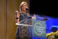 Cecily Tynan, who is retiring from 6ABC, speaking at the Pennsylvania Conference for Women in Philadelphia